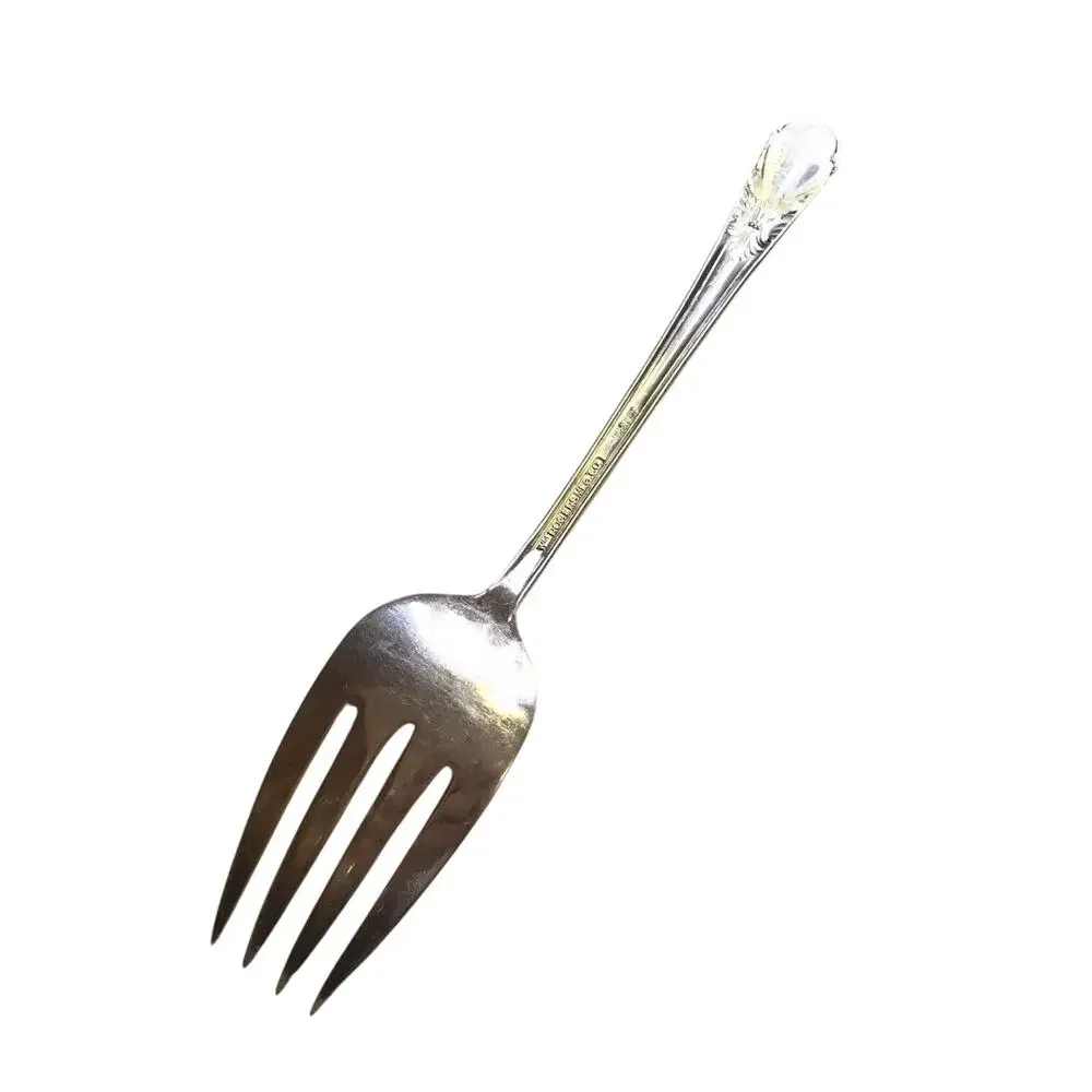 Vintage Silver Cold Meat Serving Fork Avalon 1940
